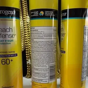 3pcs Neutrogena Beach Defense SPF 60+ Sunscreen Spray